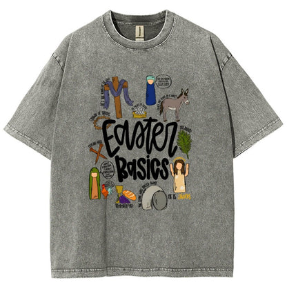 Easter Basics Vintage Distressed T-shirt