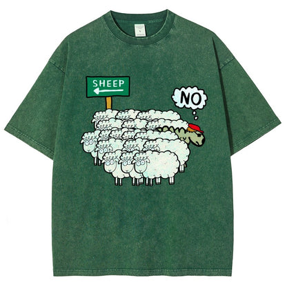 Don’T Be A Sheep Vintage Distressed T-shirt