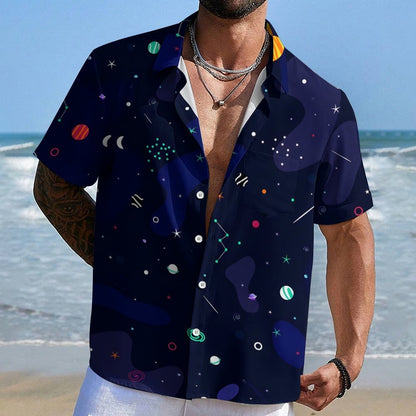 Galaxy Planet Series Print Geeky Shirt