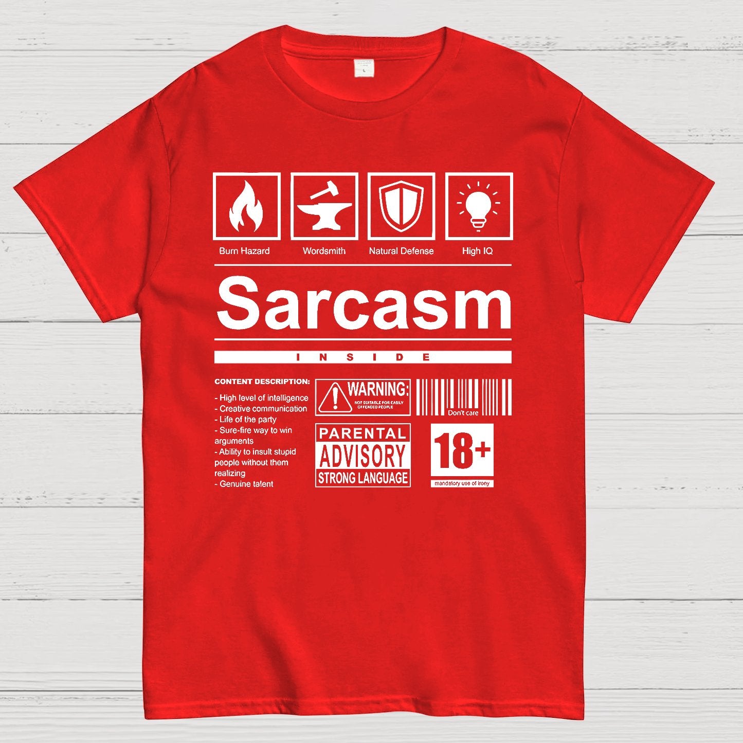 Sarcasm Label Geek T-Shirt