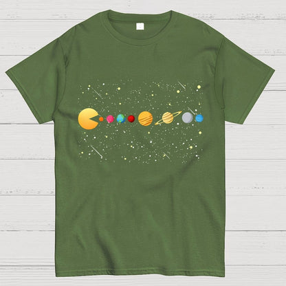 Funny Solar System - Astronauts Space Video Games Geek T-Shirt