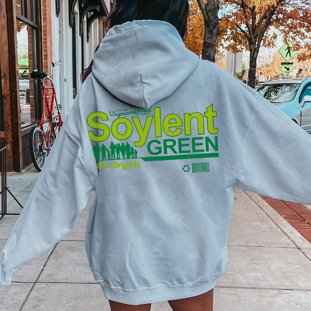 Soylent Green Printed Back Cotton Hoodie