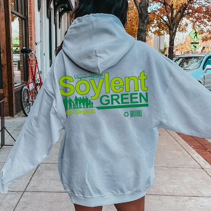 Soylent Green Printed Back Cotton Hoodie