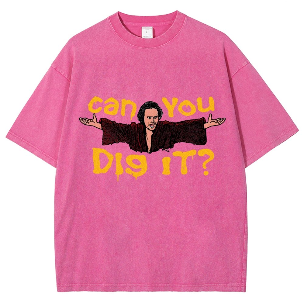 Can You Dig It？Vintage Distressed T-shirt