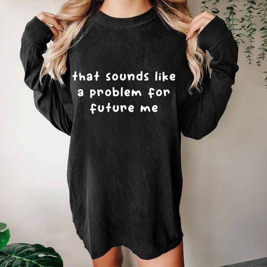 Future Problem Washed Long Sleeve Tee