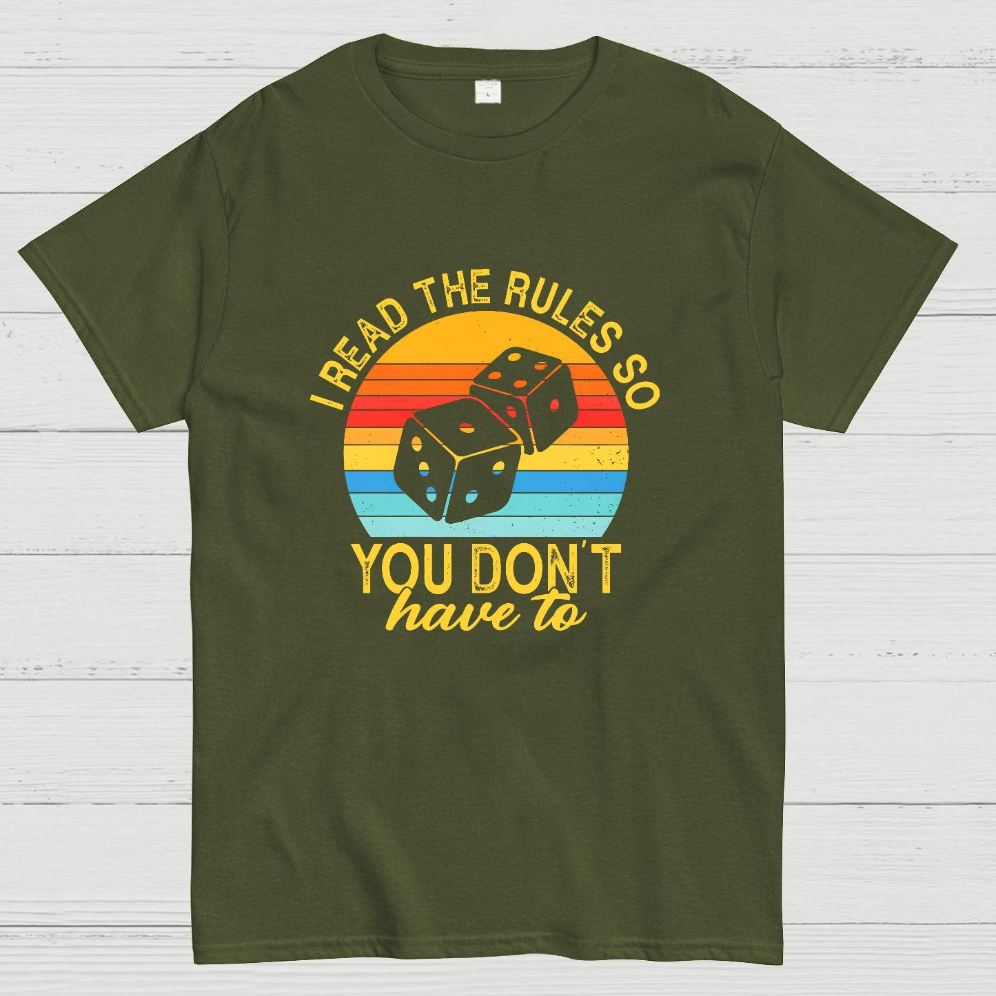 Funny I Read The Rules So You Don't Have to Board Game Geeky T-Shirt