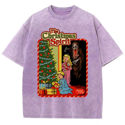 The Christmas Spirit Vintage Distressed T-shirt