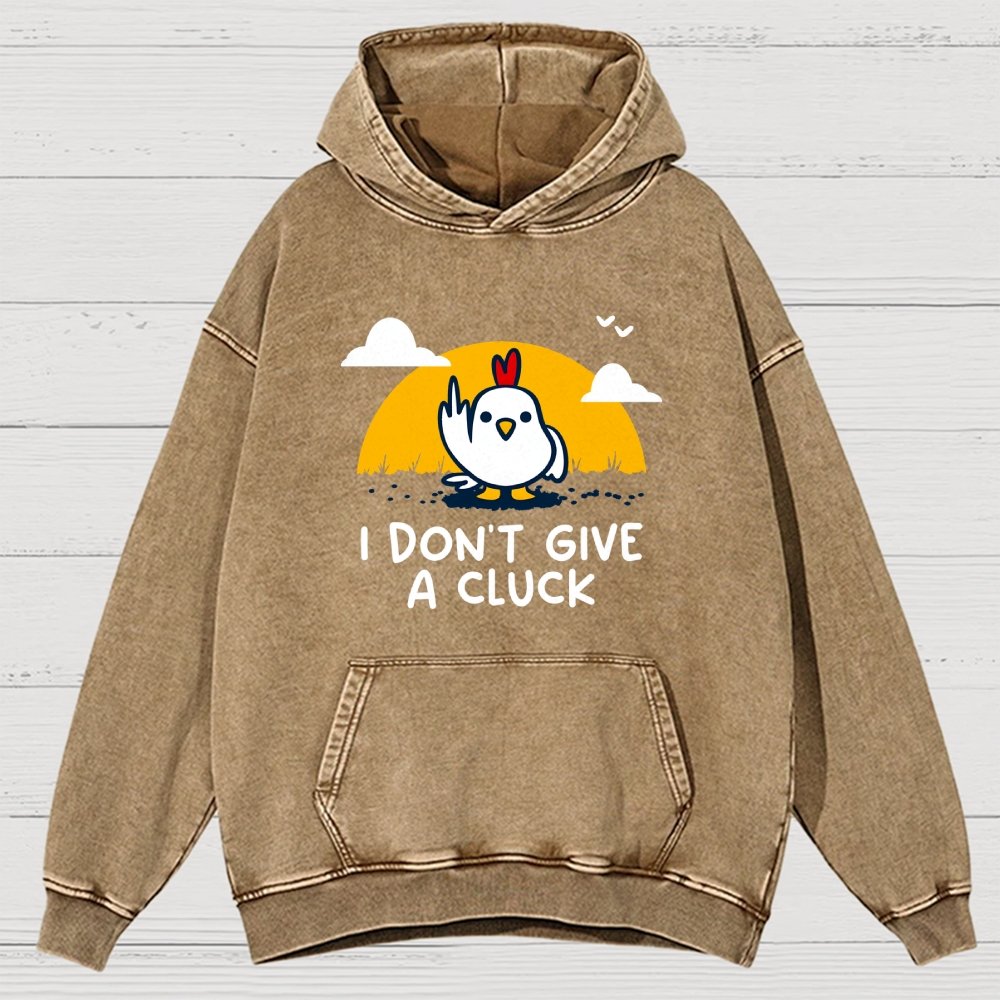 Don’t Give A Cluck Vintage Distressed Hoodie