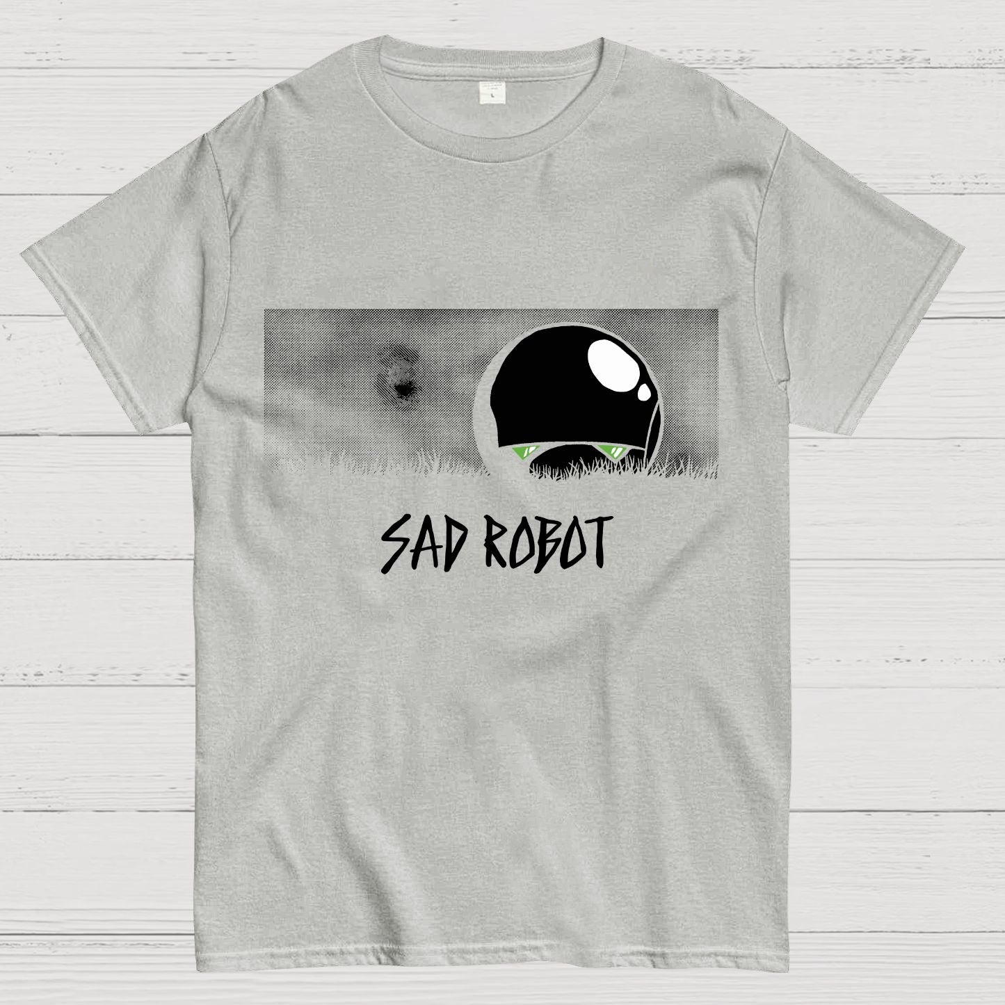 Sad Robot Geek T-Shirt