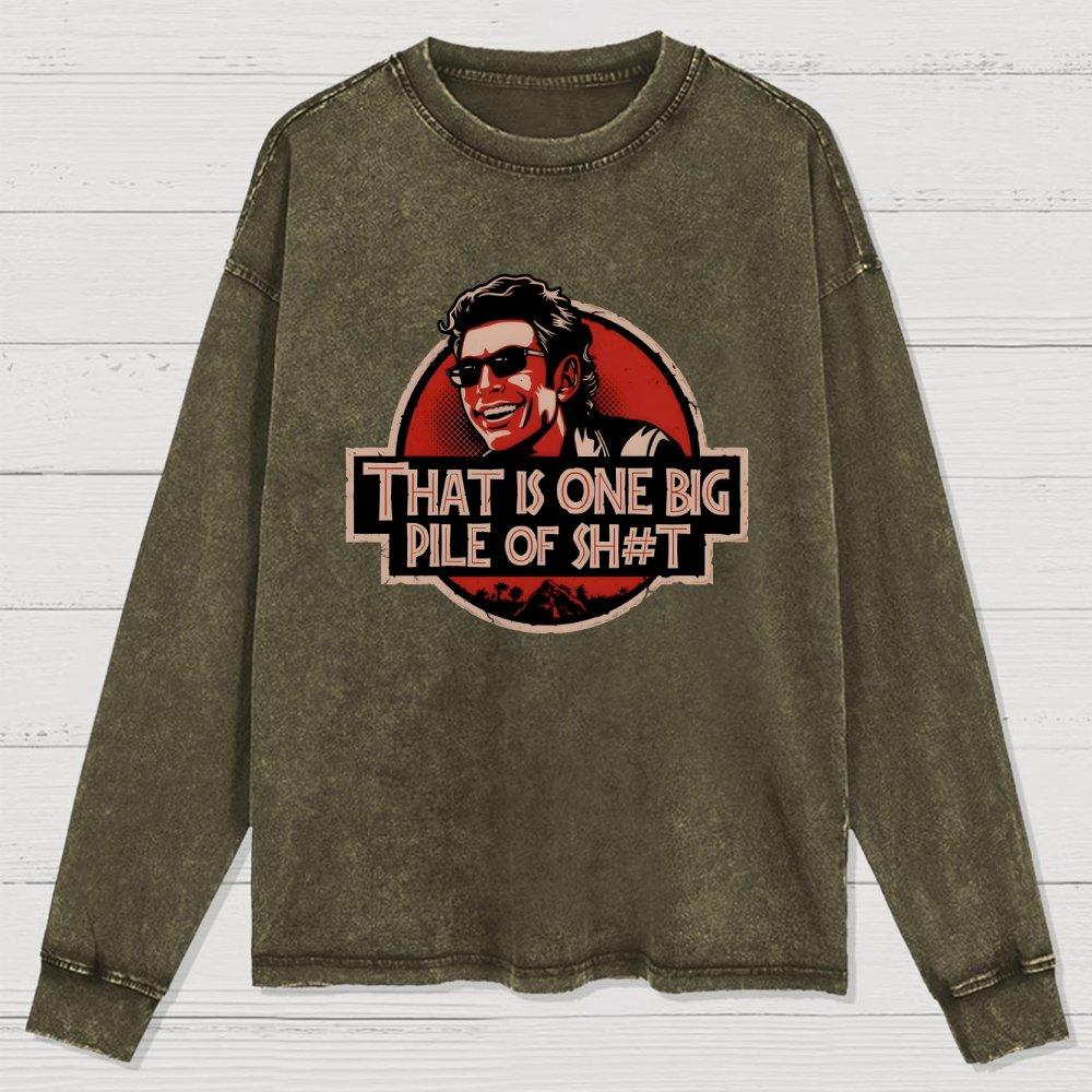 That is one big pile of sh#t  Washed Long Sleeve Tee