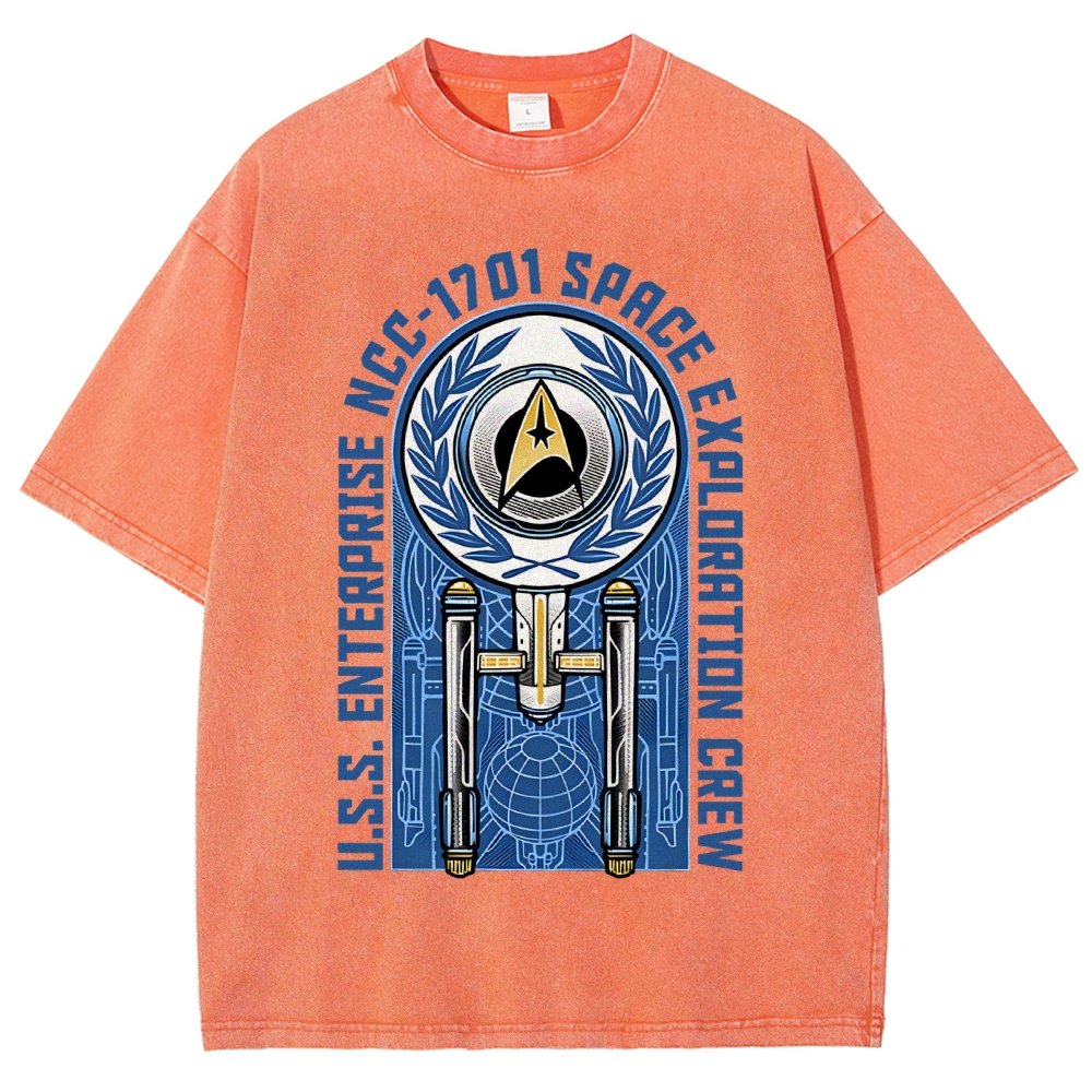 Space Exploration Vintage Distressed T-shirt