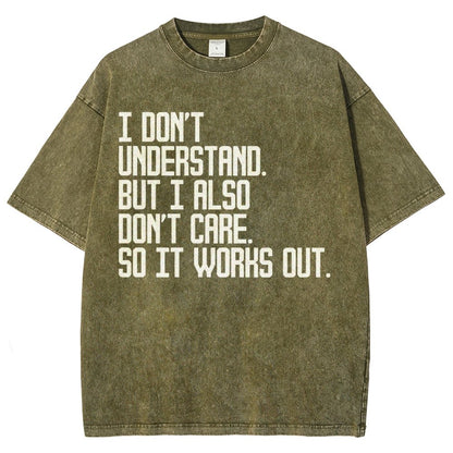 I Don't Understand Vintage Distressed T-shirt