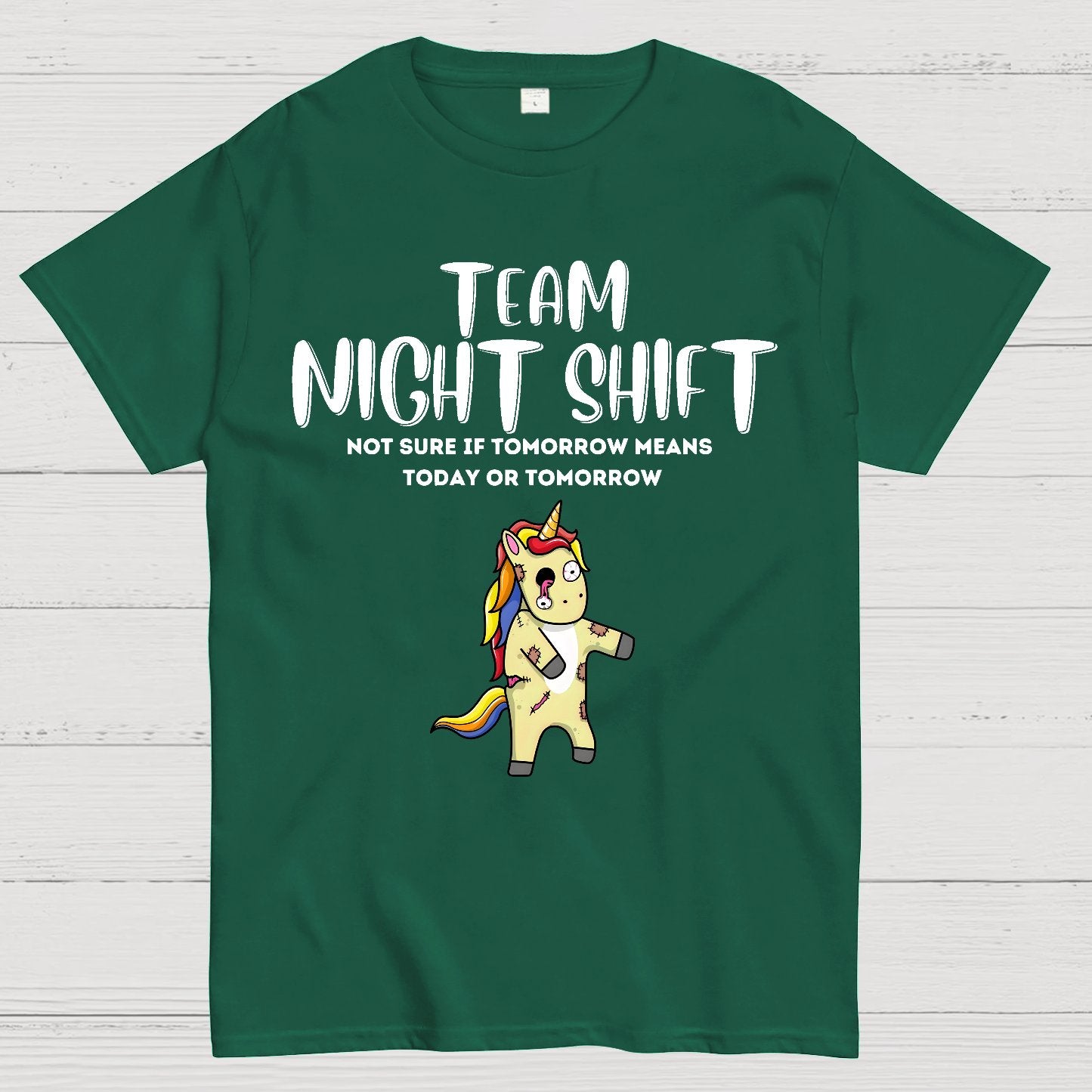 Night Shift Team - Zombie Unicorn! Geek T-Shirt