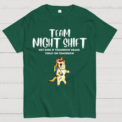 Night Shift Team - Zombie Unicorn! Geek T-Shirt