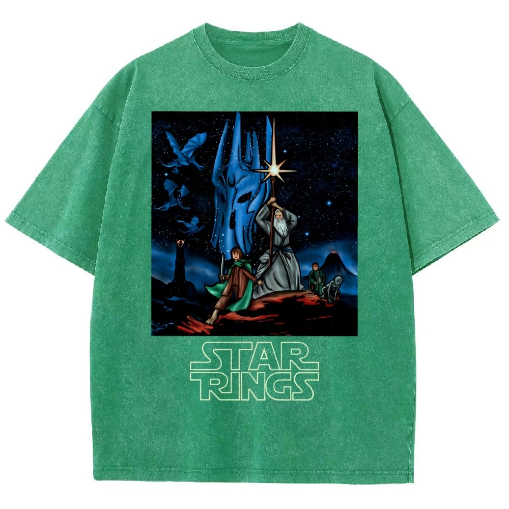 Star Rings Vintage Distressed T-shirt