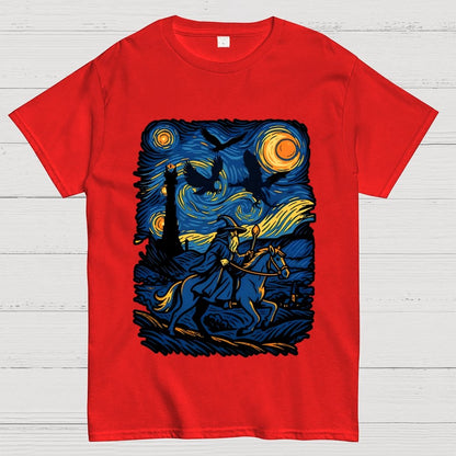 Ride in the starry night Geek T-Shirt