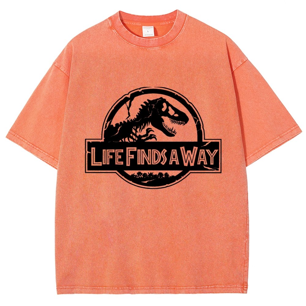 Life Finds A Way Vintage Distressed T-shirt