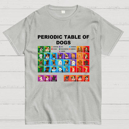 Periodic Table of Dogs, Dog Lover, Funny Science Geek T-Shirt