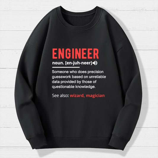 Engineer Definition Geek Cotton Sweatshirt
