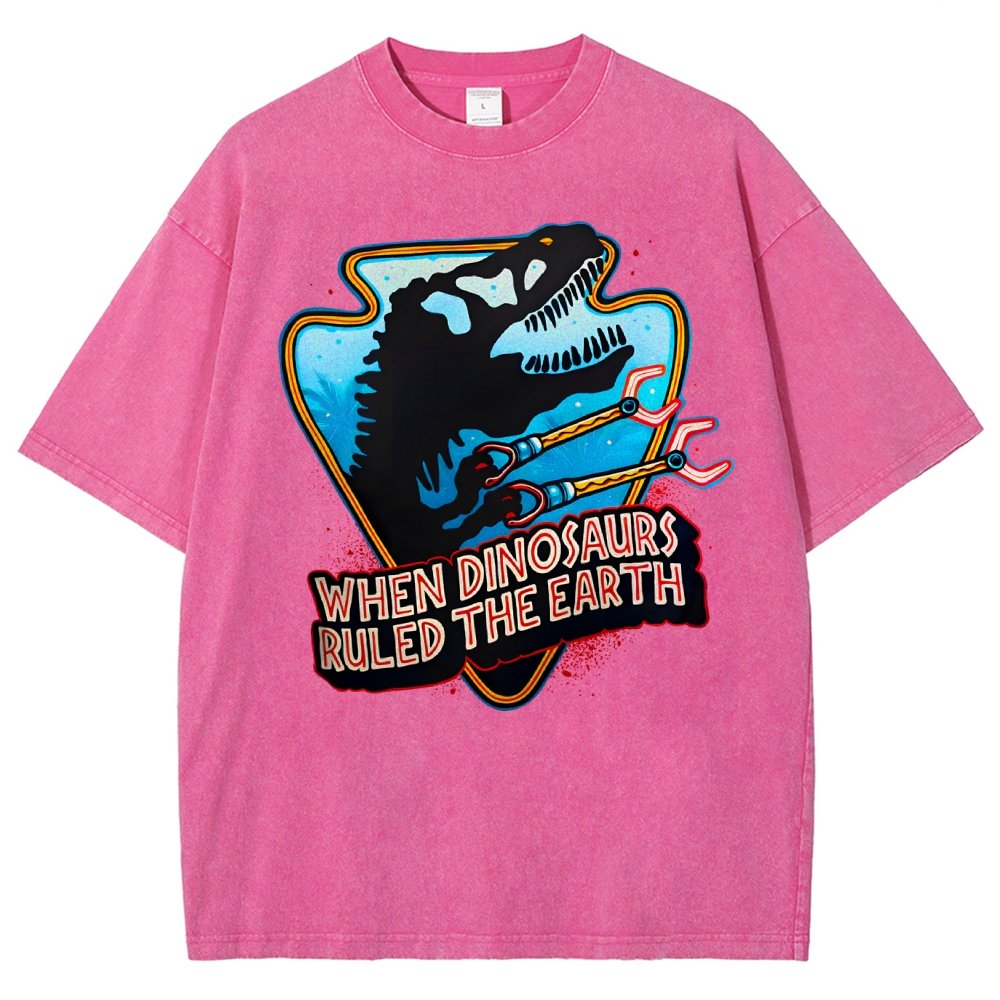 When Dinosaurs Ruled The Earth Vintage Distressed T-shirt