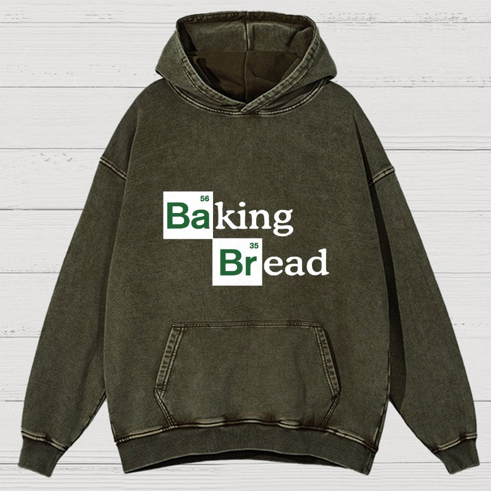 Baking Bread Vintage Distressed Hoodie