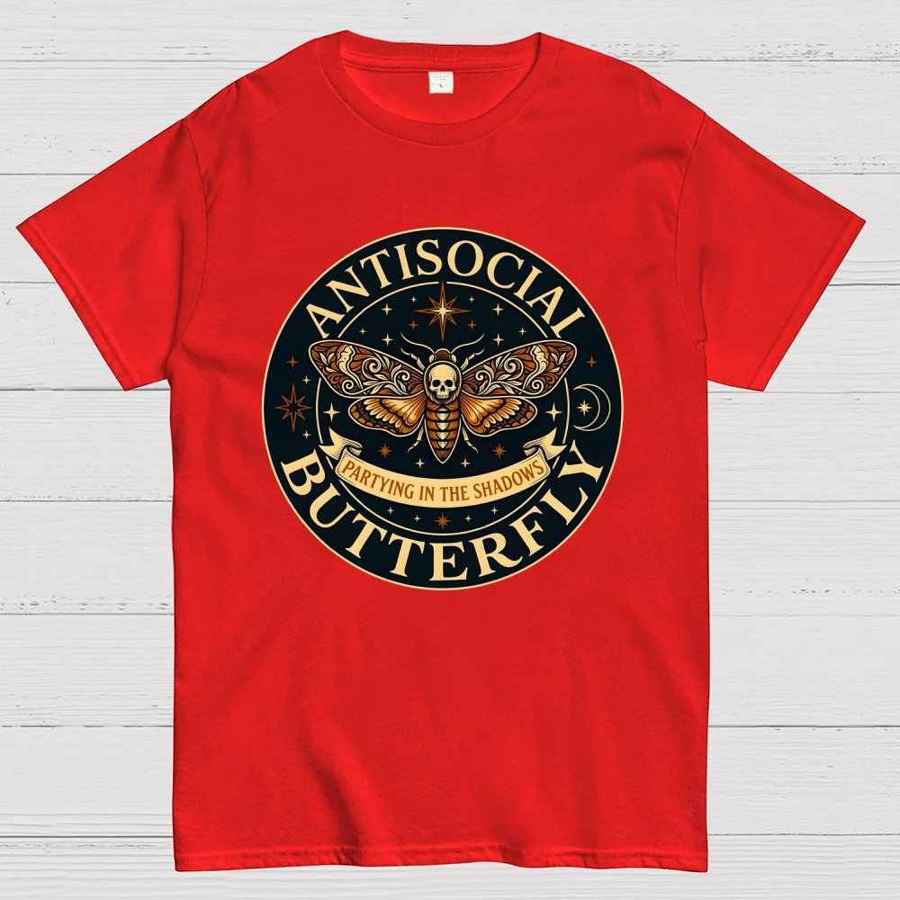 Antisocial Butterfly  Geek T-Shirt