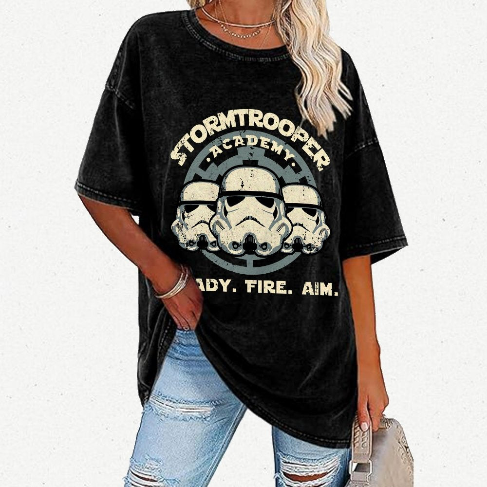 Ready. Fire. Aim. Vintage Distressed T-shirt