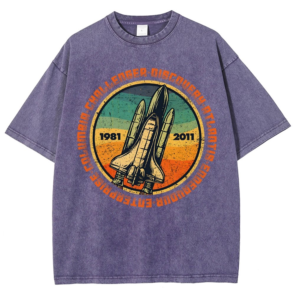 Through Hardship To The Stars Vintage Distressed T-shirt