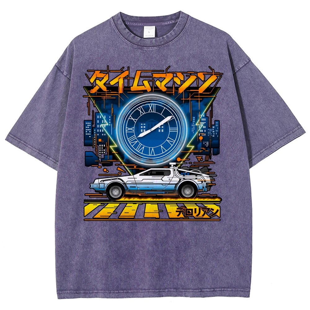 Time Machine Vintage Distressed T-shirt