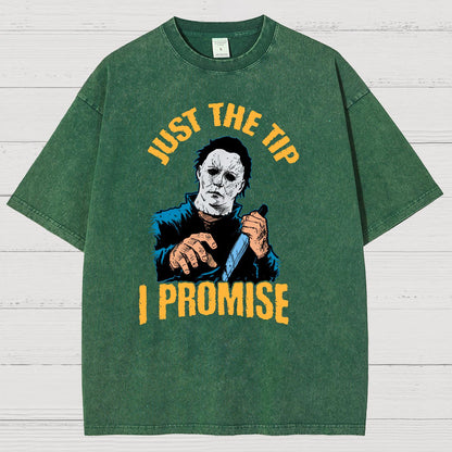 Just the Tip I Promise Halloween Vintage Distressed T-shirt