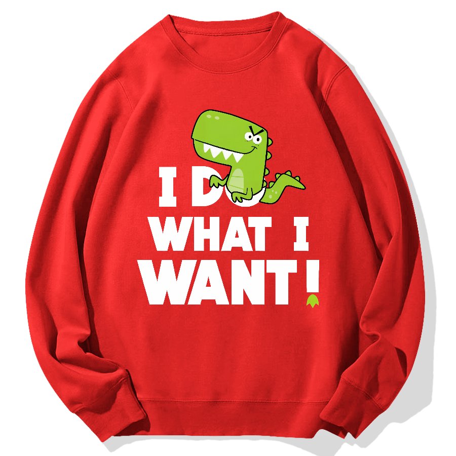 I Do What I Want Geek Cotton Sweatshirt