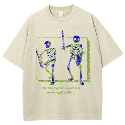 MIND-BOGGLING SKELETONS Vintage Distressed T-shirt