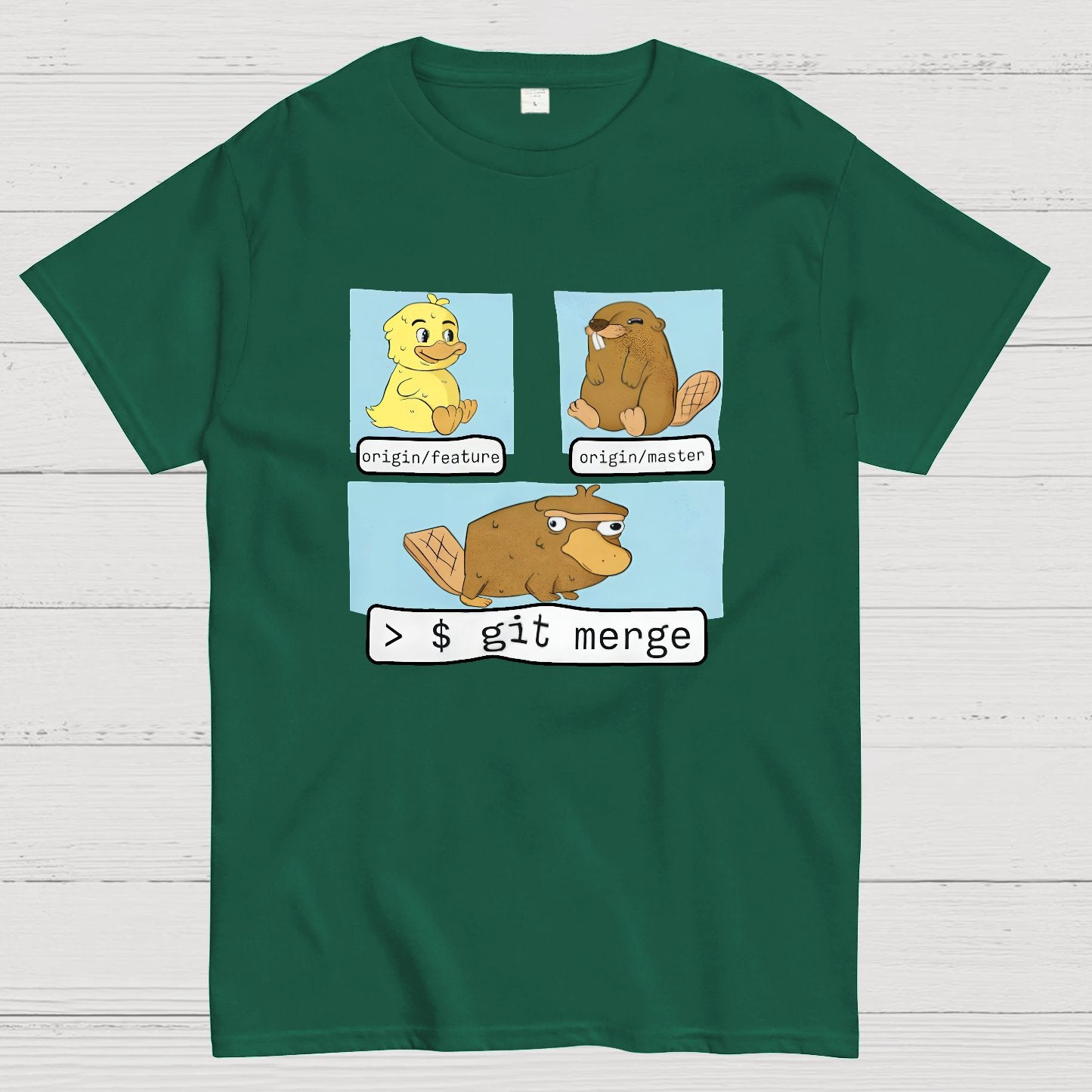 Git Merge Programmer Geeky T-Shirt