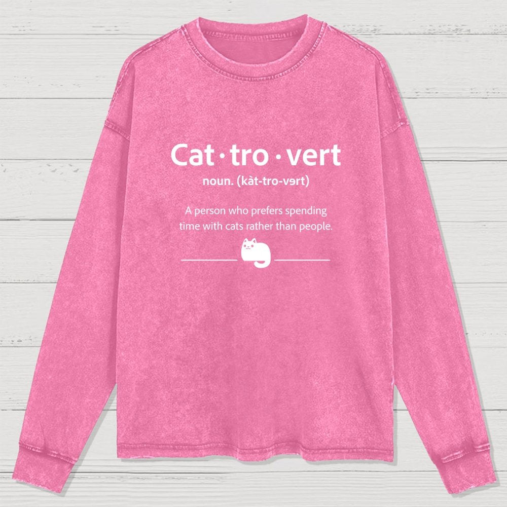Cat-Tro-Vert Washed Long Sleeve Tee