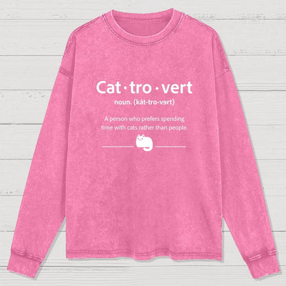 Cat-Tro-Vert Washed Long Sleeve Tee