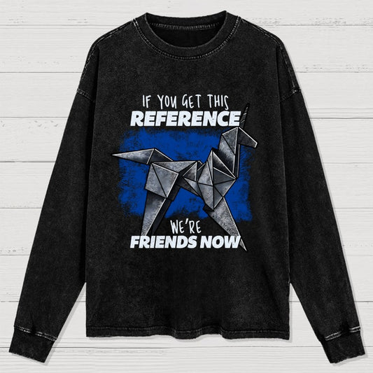 Origami Dreams Washed Long Sleeve Tee