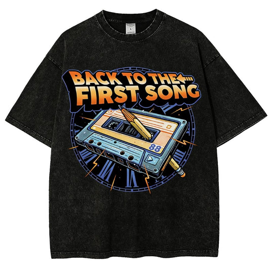 Back to the First Song Vintage Distressed T-shirt
