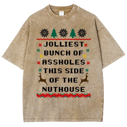 Jolliest Bunch of Assholes This Side of The Nuthouse Vintage Distressed T-shirt