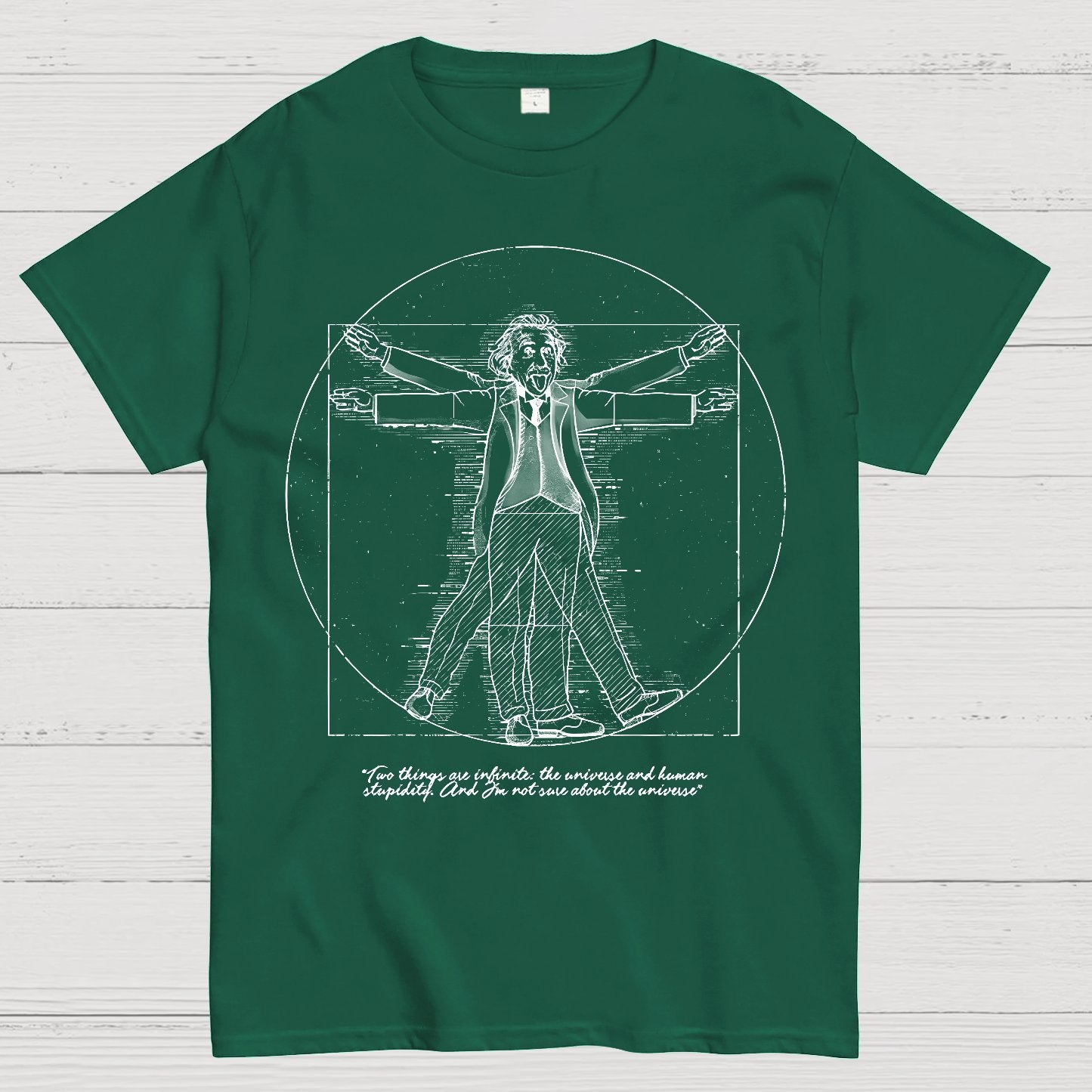 Vitruvian Genius Geek T-Shirt