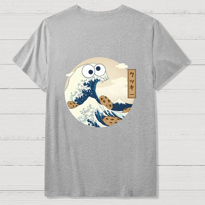 Cookiegawa Wave Nerdy Front And Back Printing Geek T-Shirt