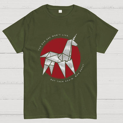 Origami Unicorn Geeky T-Shirt