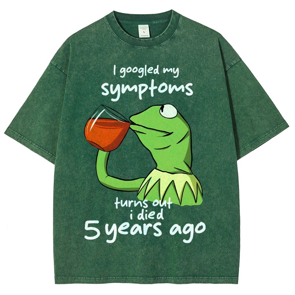 Goolged Symptoms Vintage Distressed T-shirt
