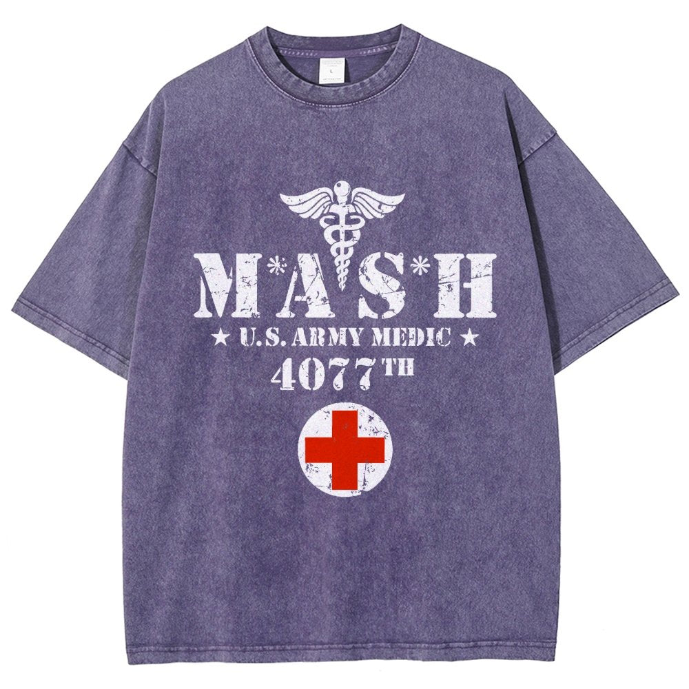 Old School University Vintage Distressed T-shirt