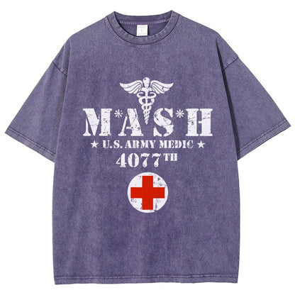 Old School University Vintage Distressed T-shirt