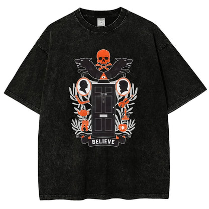 221b Elm St Vintage Distressed T-shirt