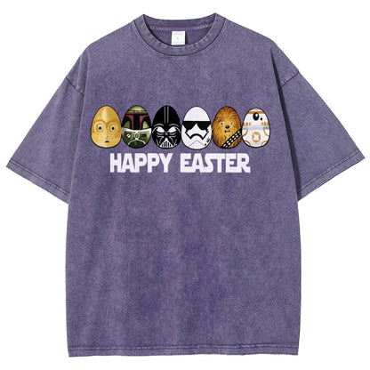 Easter Egg Hunting Party Happy Easter 2025 Vintage Distressed T-shirt