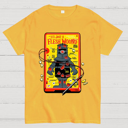 Flesh Wound Skill Game Nerdy T-Shirt