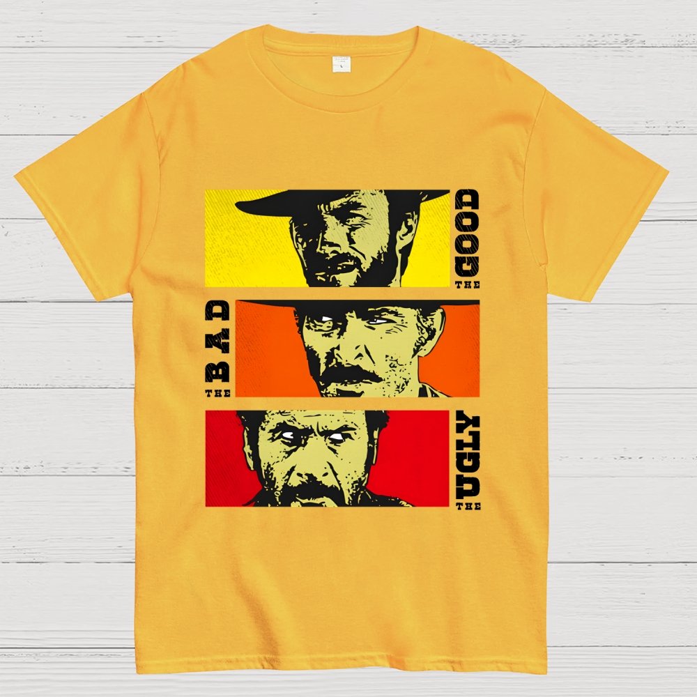 The Good The Bad The Ugly Cat Geek T-Shirt