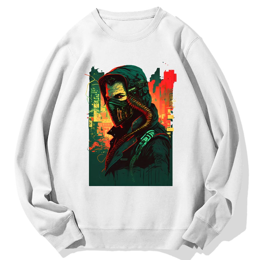 Cyber Hacker Geek Cotton Sweatshirt