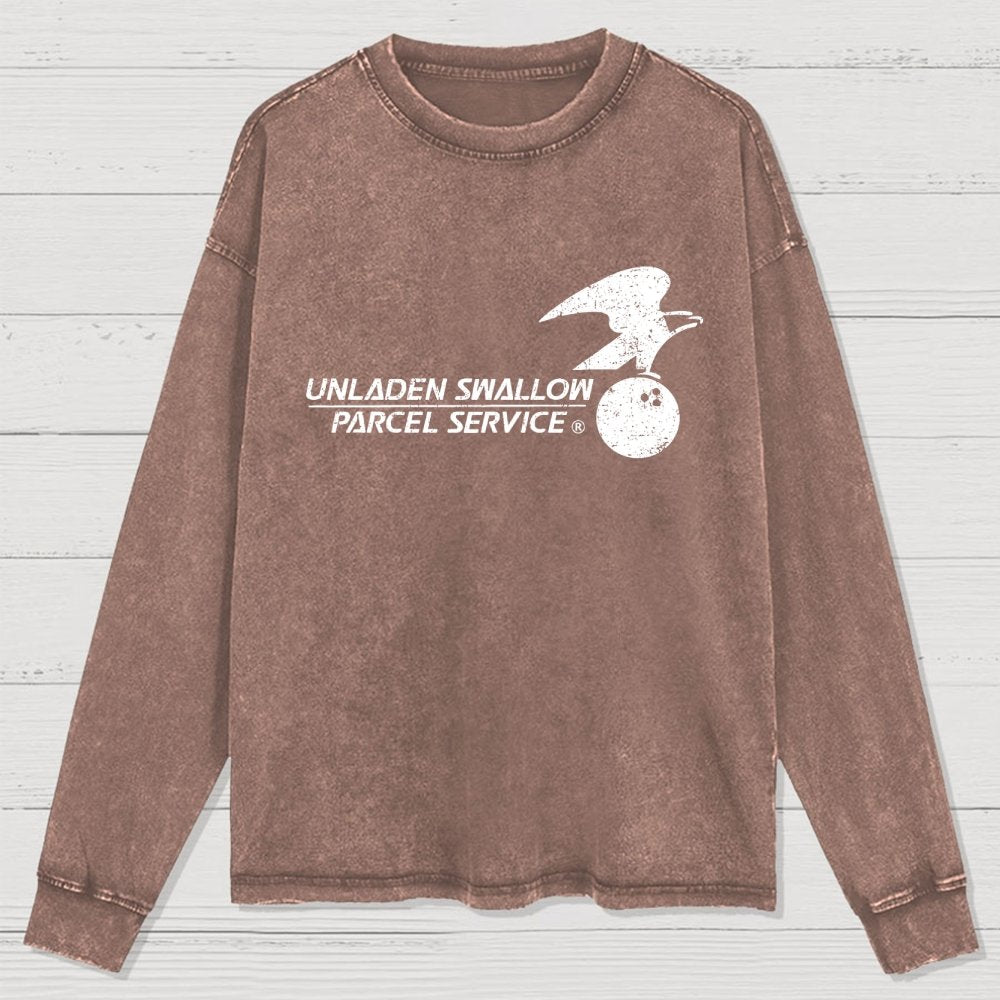 Unladen Bird Parcel Service Washed Long Sleeve Tee